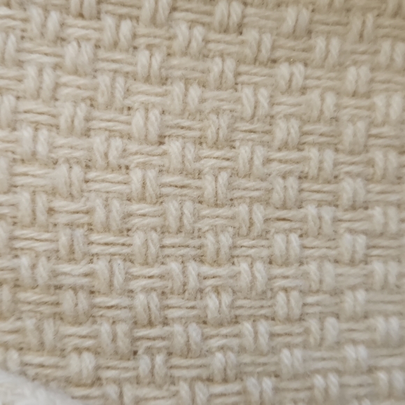 MixIt Vintage Wool Coat Fully Lined Off White 5 Button Sz M - Picture 9 of 10